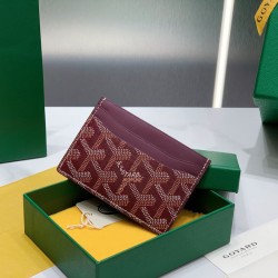 Goyard Saint-Sulpice Card Wallet Burgundy