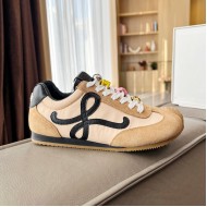 Loewe Ballet Runner 2.0 in nylon and calfskin black/beige