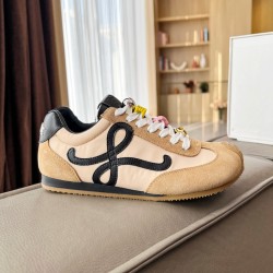 Loewe Ballet Runner 2.0 in nylon and calfskin black/beige