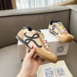 Loewe Ballet Runner 2.0 in nylon and calfskin black/beige