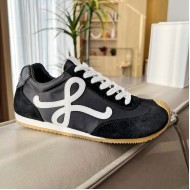 Loewe Ballet Runner 2.0 in nylon and calfskin black/white