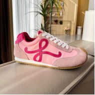 Loewe Ballet Runner 2.0 in nylon and calfskin red/pink