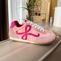 Loewe Ballet Runner 2.0 in nylon and calfskin red/pink