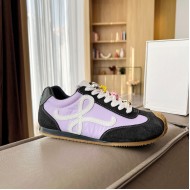 Loewe Ballet Runner 2.0 in nylon and calfskin black/purple