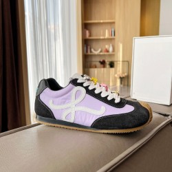 Loewe Ballet Runner 2.0 in nylon and calfskin black/purple