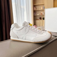 Loewe Ballet Runner 2.0 in nylon and calfskin white/white