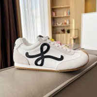 Loewe Ballet Runner 2.0 in nylon and calfskin white/black