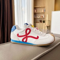 Loewe Ballet Runner 2.0 in nylon and calfskin white/red/blue