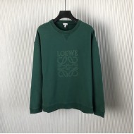 Loewe Regular fit sweatshirt in cotton Green