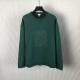 Loewe Regular fit sweatshirt in cotton Green Loewe Regular fit sweatshirt in cotton Green