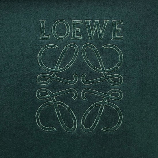 Loewe Regular fit sweatshirt in cotton Green Loewe Regular fit sweatshirt in cotton Green