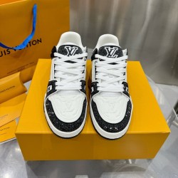 LV Trainer Sneaker Black Swarovski