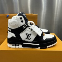 LV High Top Trainer Sneaker Black
