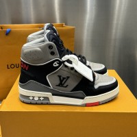 LV High Top Trainer Sneaker Grey