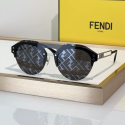 Fendi FF Technicolor Black Sunglasses
