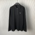 Prada Long-sleeved piqué and Re-Nylon polo shirt
