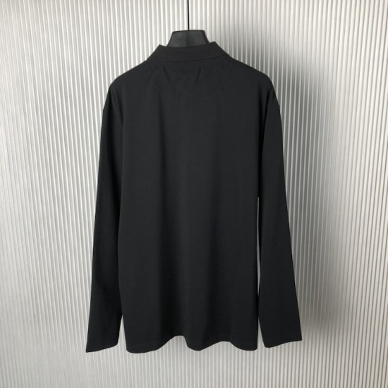 Prada Long-sleeved piqué and Re-Nylon polo shirt Prada Long-sleeved piqué and Re-Nylon polo shirt