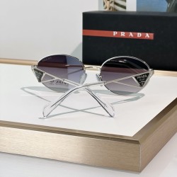 Prada Oval Retro Style Sunglasses with the Logo