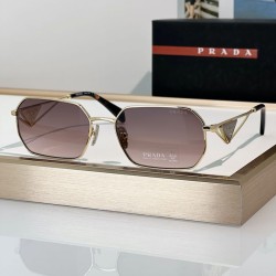 Prada Classic Triangle Logo Brown Sunglasses