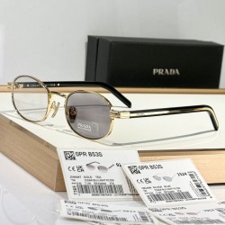 Prada Sunglasses with the iconic metal plaque