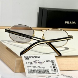 Prada Sunglasses with the iconic metal plaque