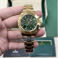 Rolex Daytona 40MM Watches Green Dial Baton Marker / Steel