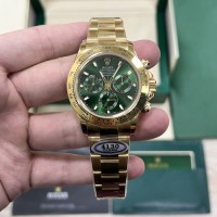 Rolex Daytona 40MM Watches Green Dial Baton Marker / Steel