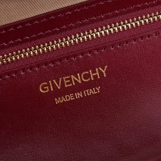Givenchy Mini Antigona Lock bag in Box leather Red Givenchy Mini Antigona Lock bag in Box leather Red