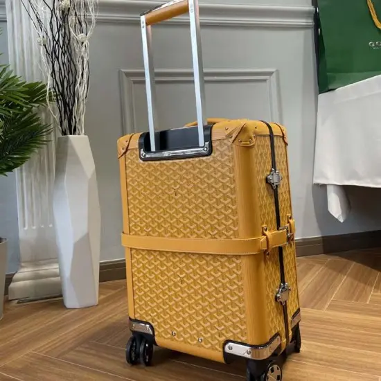 Goyard Bourget PM Trolley Case Yellow Goyard Bourget PM Trolley Case Yellow