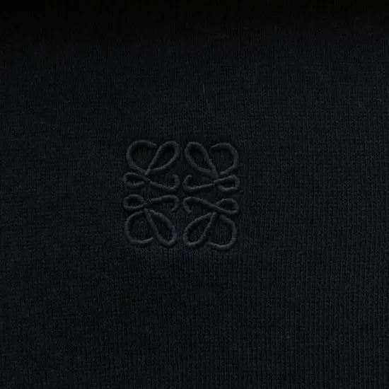 Loewe Relaxed fit hoodie in black cotton Loewe Relaxed fit hoodie in black cotton